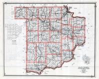 Sauk County Map, Wisconsin State Atlas 1959